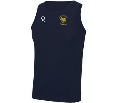 Qdos Cricket Port Talbot CC Training Vest - Navy