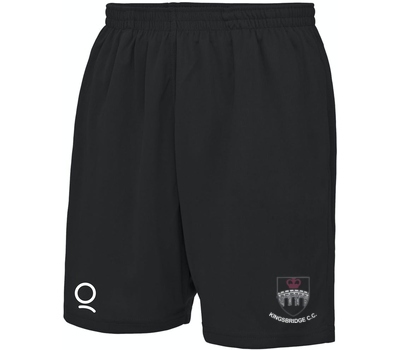 Qdos Cricket Kingsbridge CC Black Training Shorts