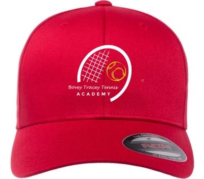  Bovey Tracey Tennis Academy Flexi Fit Cap Red