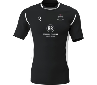 Qdos Cricket Kingsbridge CC Qdos Pro Training Shirt Black White