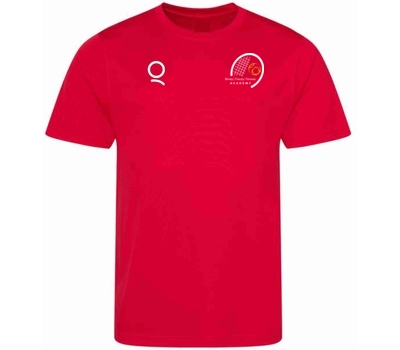 Qdos Cricket Bovey Tracey LTC Academy Training Shirt Red