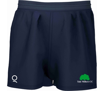 Qdos Cricket Tale Millers CC Qdos Impact Rugby Shorts Navy