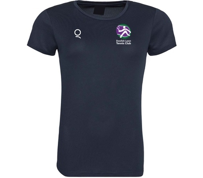 Qdos Cricket Dawlish LTC QdosTraining Shirt Ladies Fit Navy