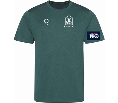 Qdos Cricket Kilve CC Qdos Training Shirt Green