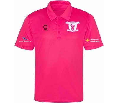 Qdos Cricket St Marychurch Old Boys CC Polo Shirt Pink