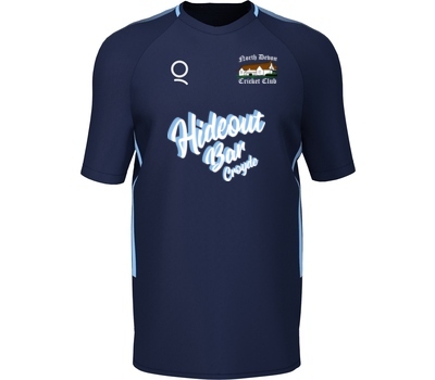 Qdos Cricket North Devon CC Seniors Qdos Edge Pro T20 Shirt Navy Sky