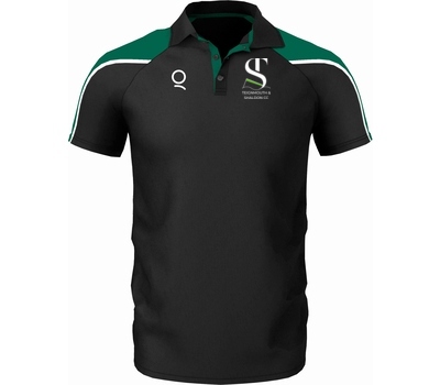 Qdos Cricket Teignmouth & Shaldon CC Qdos Igen Polo Shirt Black Green