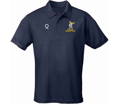Qdos Cricket Ipplepen CC Qdos Match day Polo Shirt Navy